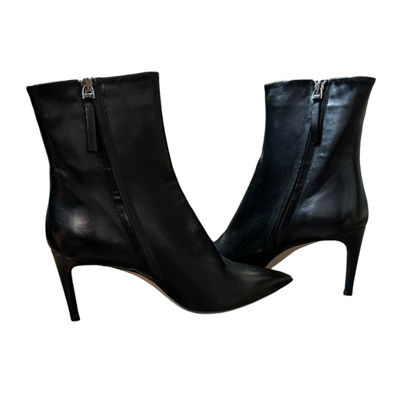 THEORY***Black Leather Booties***EU 41 US 11***$675 - Picture 11 of 12